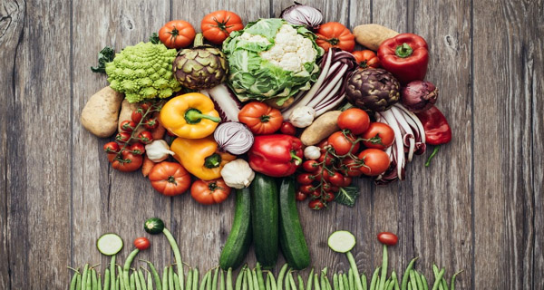 Consume más alimentos de origen vegetal, sin procesar
