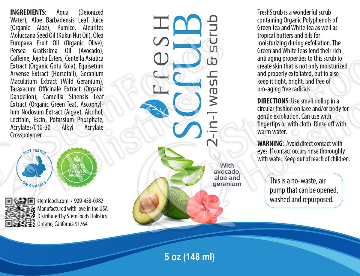 FreshScrub label